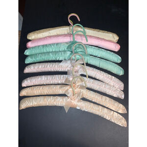 Unbranded Closet Accessories One Size Pink Green Padded Hangers